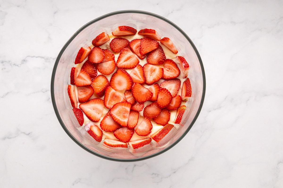 Add strawberry layer.