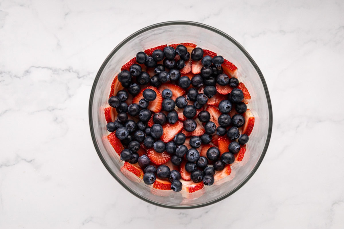 Add blueberry layer.