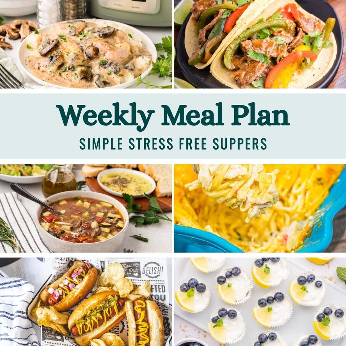 Weekly Meal Plan Menu for the Week of April 13, 2026 image graphic.