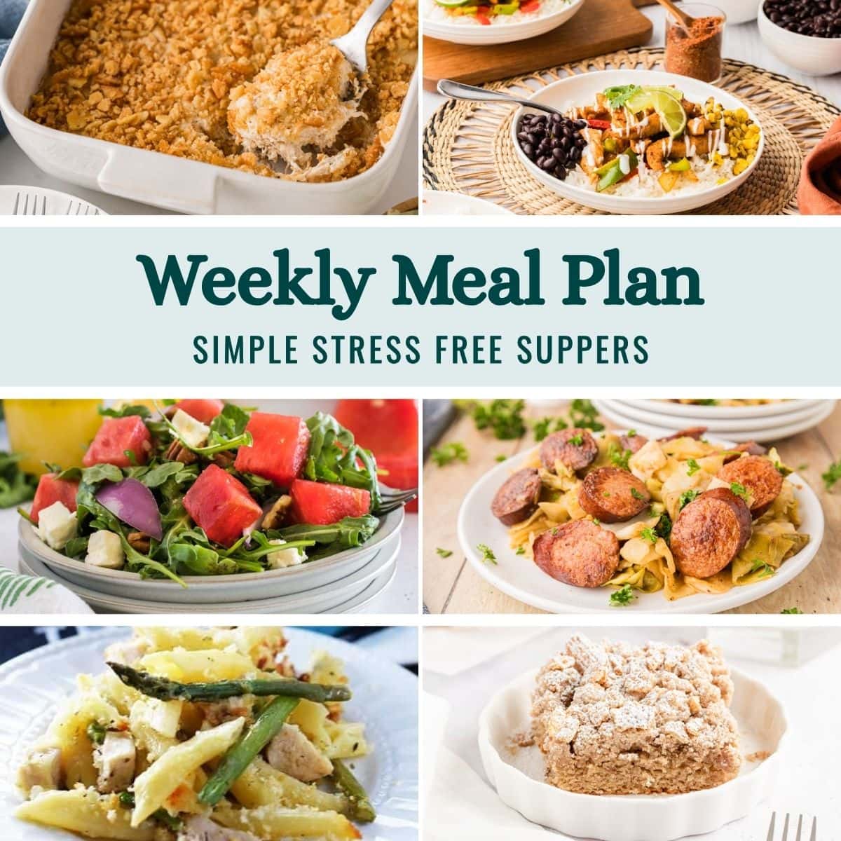 Weekly Meal Plan Menu for the Week of April 27, 2026 image graphic.