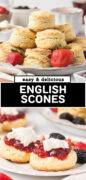 Classic English Scones recipe pinterest image