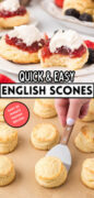 Classic English Scones recipe pinterest image