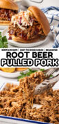 Root Beer Pulled Pork recipe Pinterest image