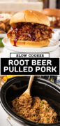 Root Beer Pulled Pork recipe Pinterest image