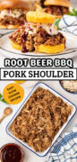 Root Beer Pulled Pork recipe Pinterest image