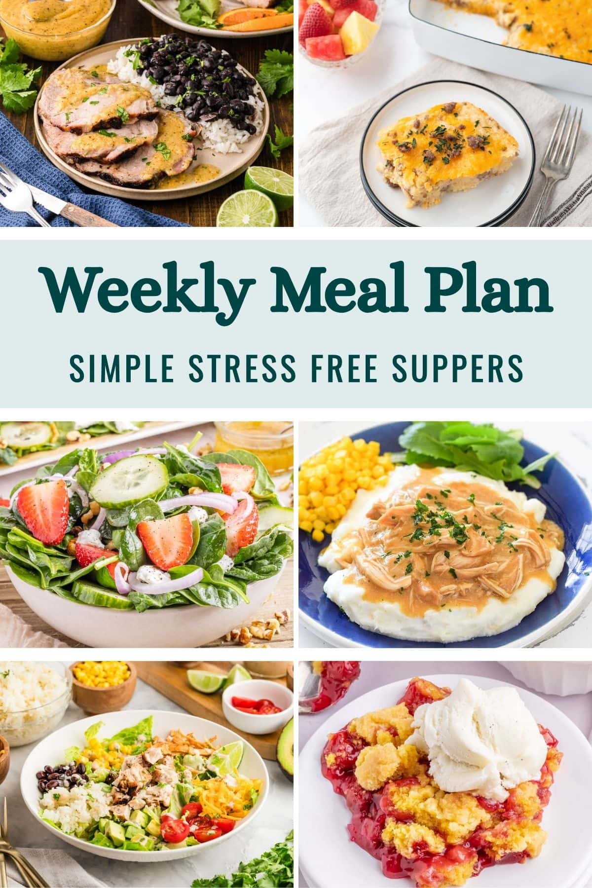 Weekly Meal Plan Menu for the Week of June 1, 2026 image graphic.