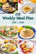 Weekly Meal Plan Menu for the Week of June 1, 2026 Pinterest image.