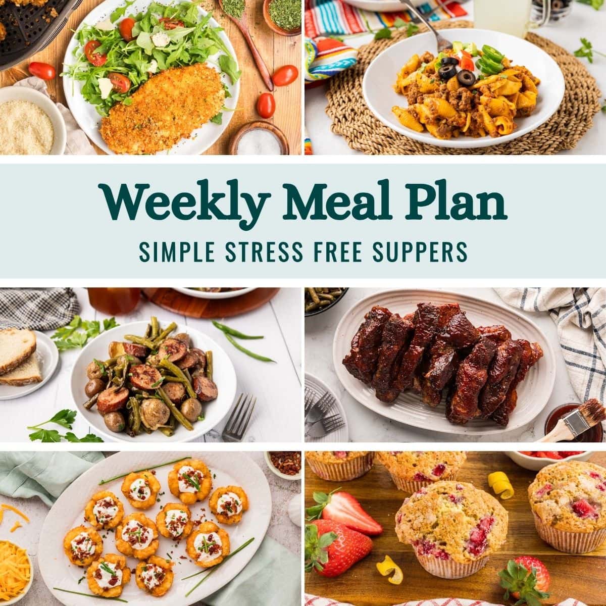 Weekly Meal Plan Menu for the Week of May 11, 2026 image graphic.