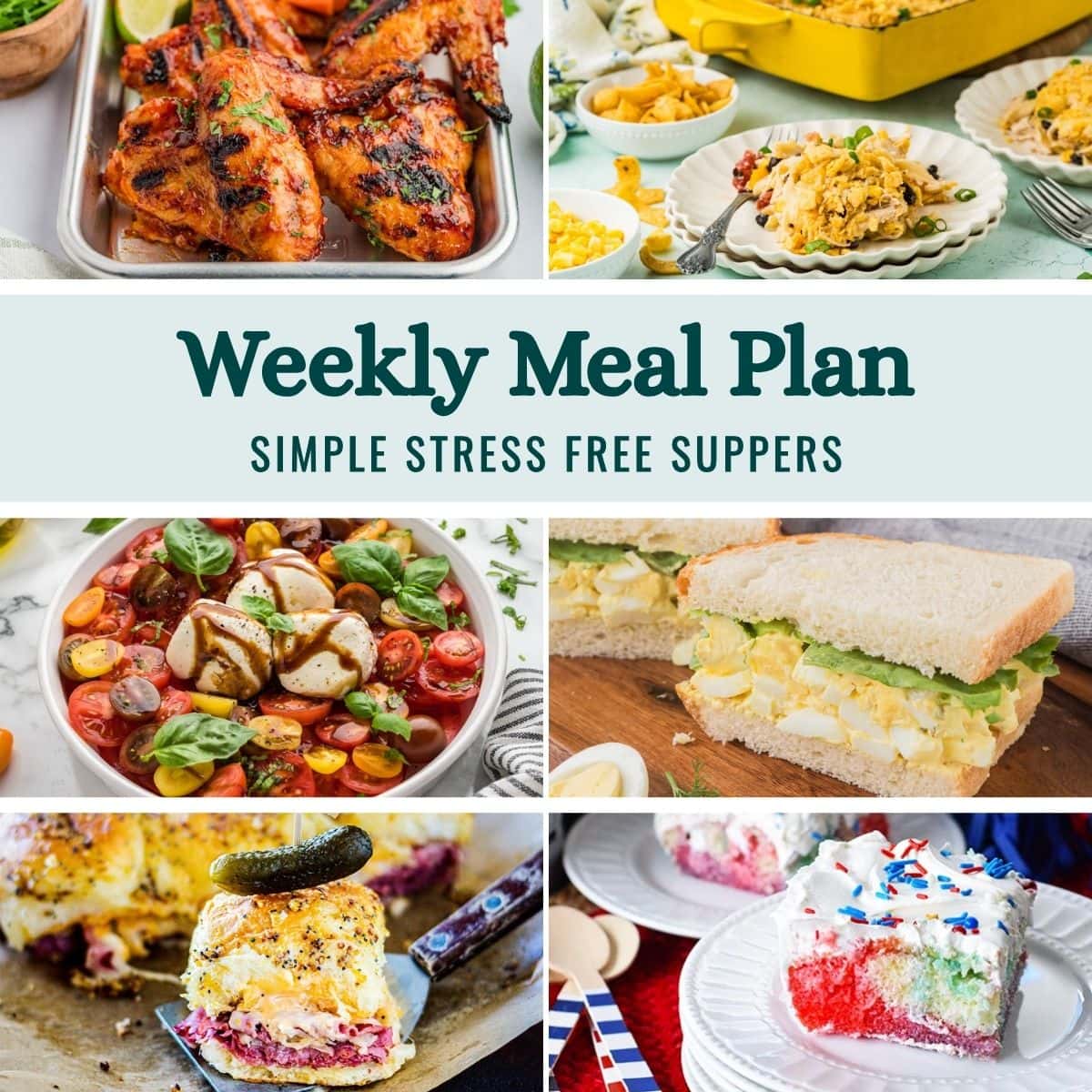 Weekly Meal Plan Menu for the Week of May 25, 2026 image graphic.