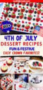 40+ of the Best 4th of July Desserts, fun and festive easy recipes Pinterest image
