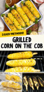 Grilled Corn On The Cob recipe Pinterest image