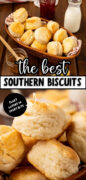 Southern Buttermilk Biscuits recipe Pinterest image