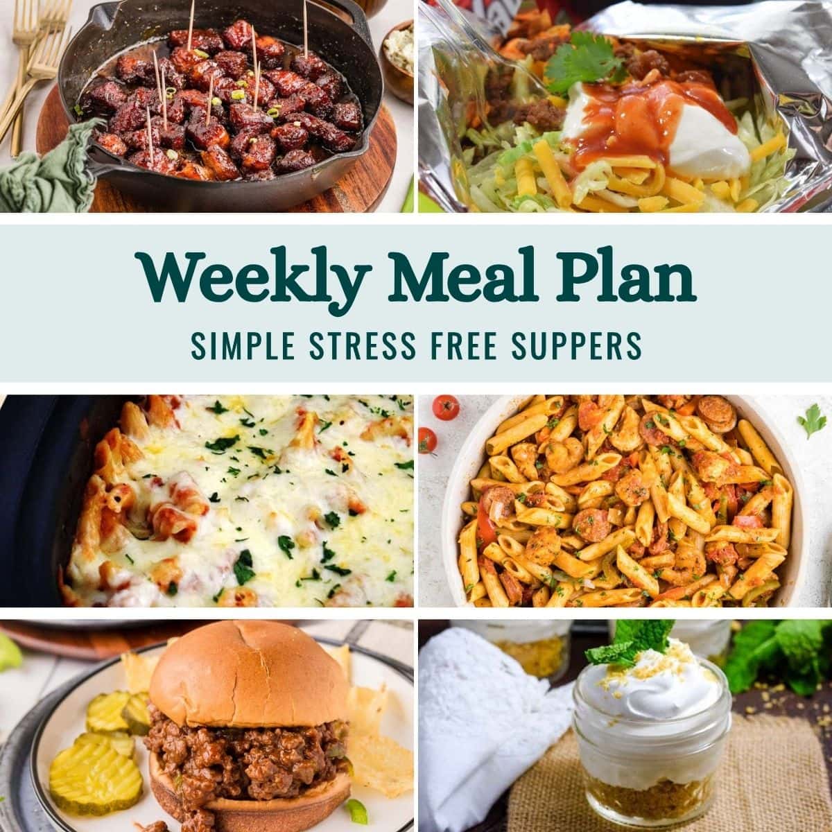 Weekly Meal Plan Menu for the Week of June 8, 2026 image.