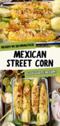 Elote Grilled Mexican Street Corn recipe Pinterest image