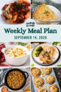 Meal Plan for the Week of September 14th, 2026