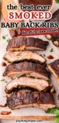 Smoked Baby Back Ribs recipe Pinterest image