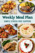 Weekly Meal Plan Menu for the Week of September 7, 2026 collage image.